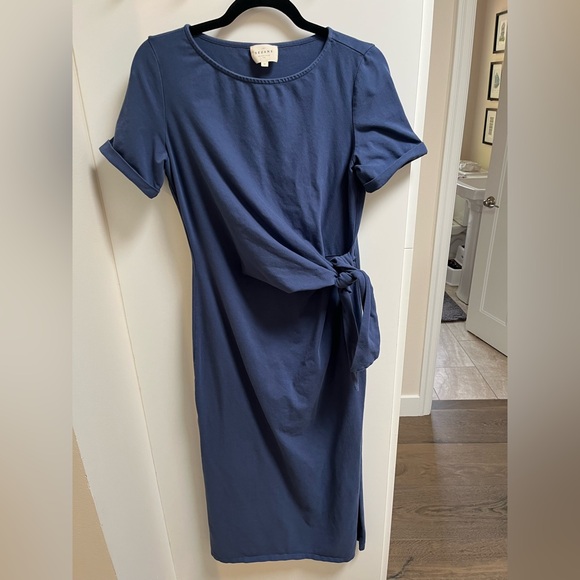 Sézane Pippa Dress in Washed Blue - Picture 3 of 5